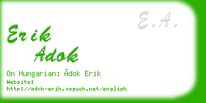 erik adok business card